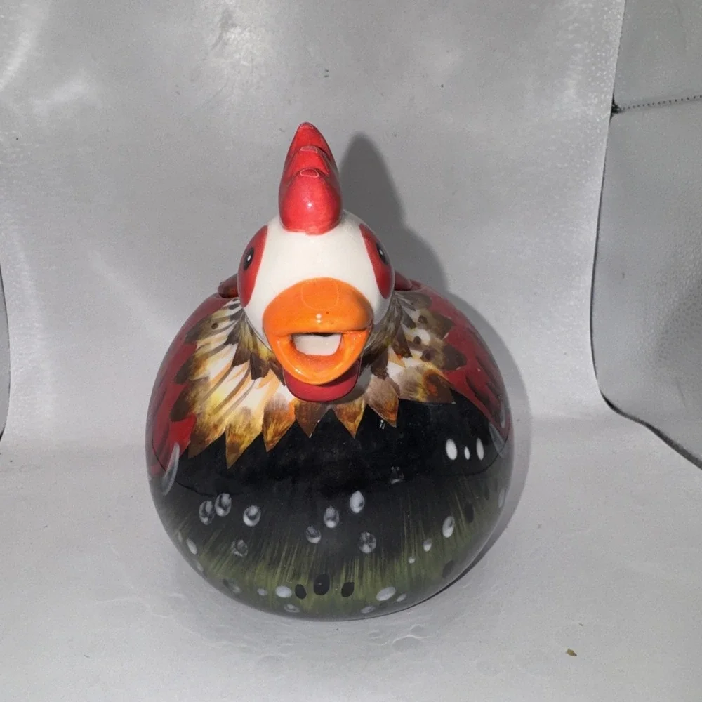 RARE & UNIQUE‎ Ceramic Rooster Teapot Excellent Condition Used As Display Ranger